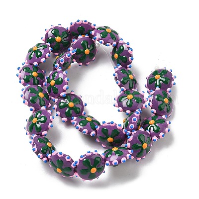 Бусины из стеклянной эмали LAMP-S080-03C-1