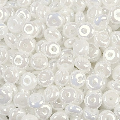 Непрозрачные цвета блестящие стеклянные бусины X1-SEED-P008-01C-07-1