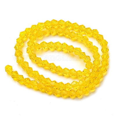 Прозрачные стеклянные бусины GLAA-F029-4mm-22-1