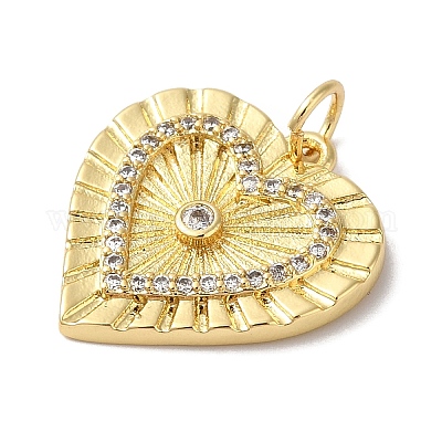 Подвески из латуни и кубического циркония KK-L216-053G-1