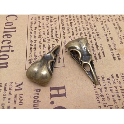 Сплавочные овальные бусины тибетского стиля  PALLOY-WH0002-01AB-1