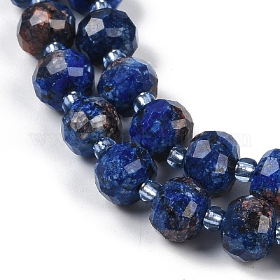 Нити бусин из натуральной кунжутной яшмы G-H057-A21-04-1