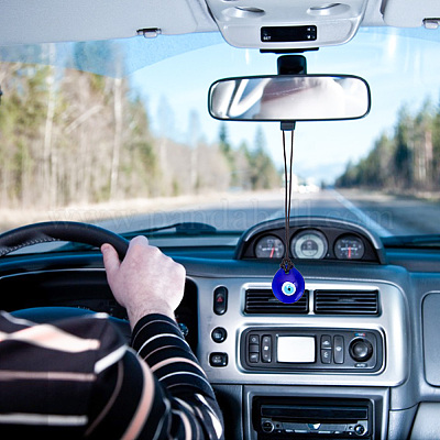 6 шт. 6 стиля турецкие синие подвески из стекла от сглаза украшения HJEW-GO0001-05-1