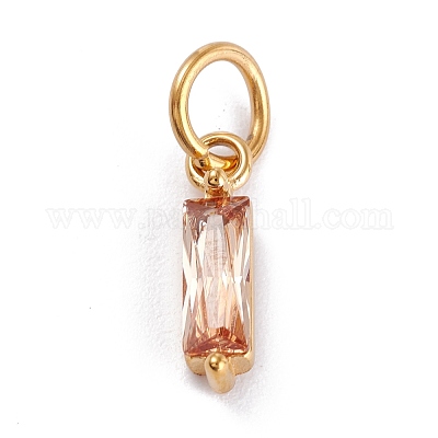 Подвески из нержавеющей стали 304 с кубическим цирконием STAS-E487-21-1