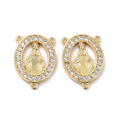 Многожильные звенья из экологически чистой латуни с микропаве из кубического циркония KK-D066-08G-RS-1