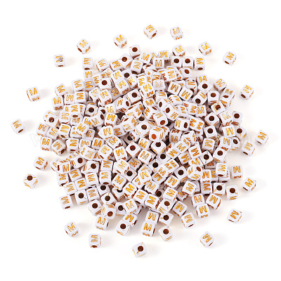 Непрозрачные акриловые бусины MACR-TAG0001-07M-1