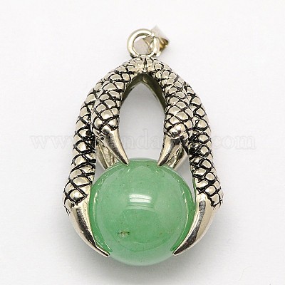 Винтажные подвески из смешанных драгоценных камней с натуральным ободом G-M038-03-1