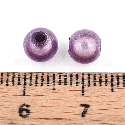 Лакированные бусины из акрила  MACR-Q154-6mm-N08-1