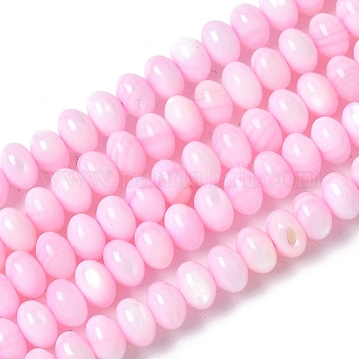 Нити бусин из натуральных пресноводных ракушек SSHEL-C013-07G-1