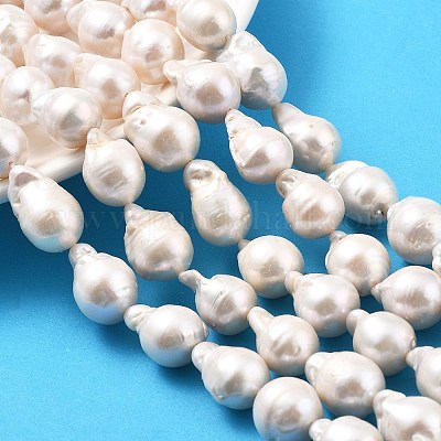 Натуральные нити нуклеированных грушевидных бусин PEAR-B004-15I-04A-1