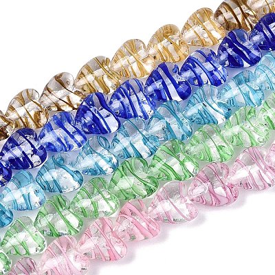 Бусы лэмпворк ручной работы LAMP-N036-13-1