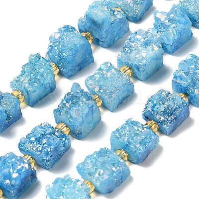 Гальванические натуральный druzy шарики агата стренг G-G289-01G-1