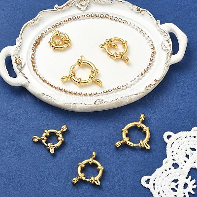 6 шт. 3 стиля ионного покрытия (IP) 304 нержавеющая сталь пружинные кольца застежки&nbsp;STAS-YW0003-53-1