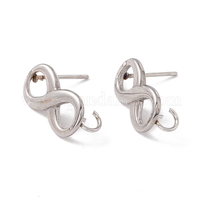 Фурнитура для сережек-гвоздиков из нержавеющей стали марки 304 STAS-P308-03P-1