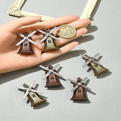 6 шт. 2 цвета подвески из сплава в тибетском стиле FIND-FS0002-56-1