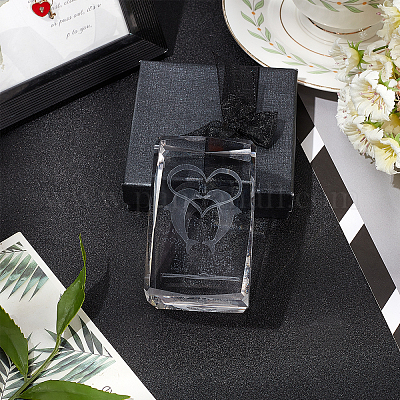 Прозрачные стеклянные украшения дисплея DJEW-WH0010-41-1