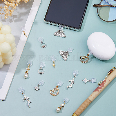 14 шт. 7-х видов пластиковых мобильных пылезащитных заглушек HJEW-FH00160-1