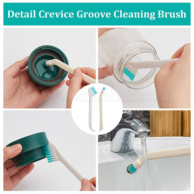 Small Cleaning Brushes for Household, 8Pcs Crevice Cleaning Tool Set for  Window Groove Track Humidifier Keyboard Bottle Door Car Vent, Tiny Detail