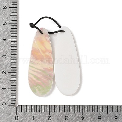 2шт подвески из натуральных белых ракушек SHEL-A005-02D-1