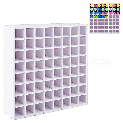 64 сетка ПВХ пигмент держатель стеллажи для демонстрации AJEW-WH0348-711-1