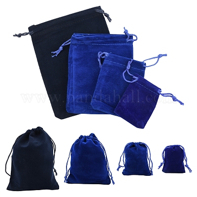 30шт прямоугольные бархатные мешочки TP-FS0001-02C-1