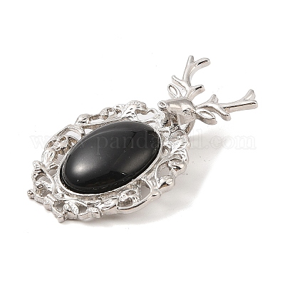 Природные подвески обсидиана G-A226-02P-05-1