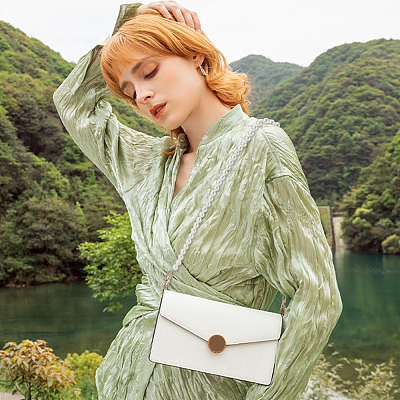 2 шт. ремешки для сумки из искусственного жемчуга из смолы FIND-PH0008-23B-1