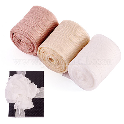 3 рулон 3-х цветной складчатой полиэстеровой ленты OCOR-TA0002-98C-1