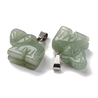 Естественный зеленый авантюрин подвески G-B127-05P-02-1