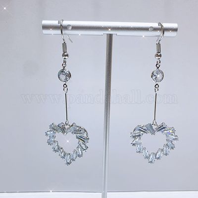 Серьги-кисточки с преувеличенным прозрачным кубическим цирконием RO8227-4-1