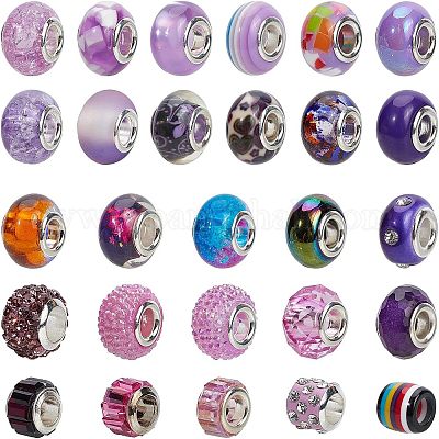 Европейские бусины из акрила FPDL-NB0001-02C-1