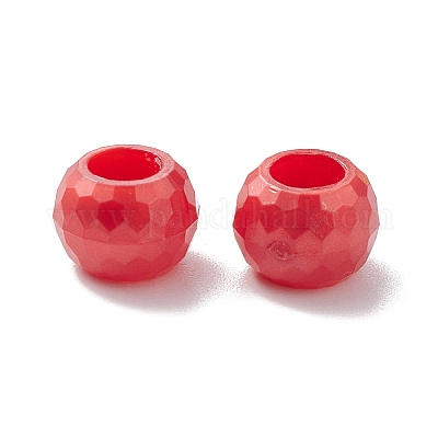Perles nacrées en plastique opaque&nbsp;KY-C013-10-1
