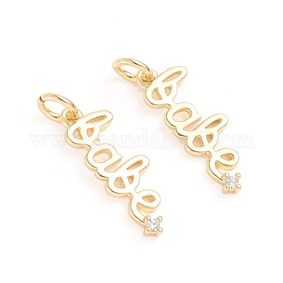 Латунные микро проложить кубического циркония подвески X-ZIRC-E164-28G-1