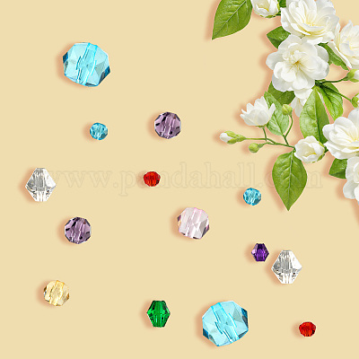 1240шт 9 стиля прозрачные стеклянные бусины EGLA-PA0001-07-1