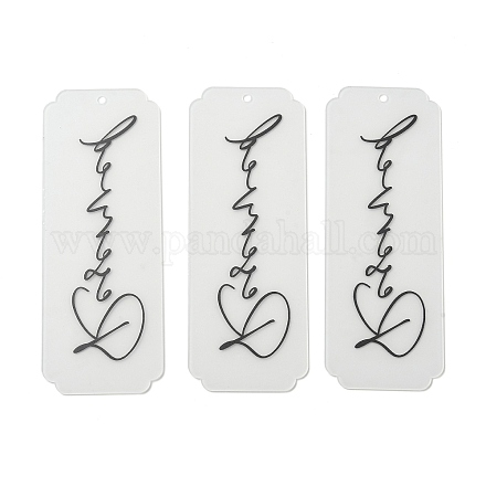 Акриловые зарезервированные подвесные таблички AJEW-XCP0003-39-1