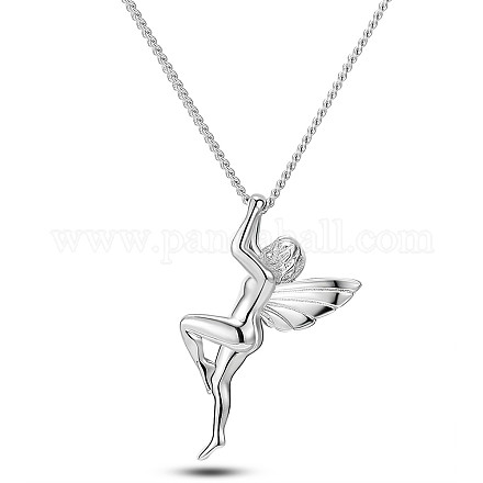 SHEGRACE Rhodium Plated 925 Sterling Silver Pendant Necklaces for Women JN964A-1