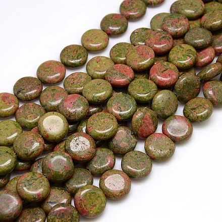 Natural Gemstone Unakite Beads Strands G-L160-01-1