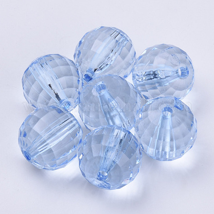 Perles en acrylique transparente X-TACR-Q254-8mm-V41-1