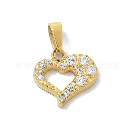 Ионное покрытие (ip) 304 нержавеющая сталь микропаве кубический цирконий подвески STAS-Z107-04G-08-1