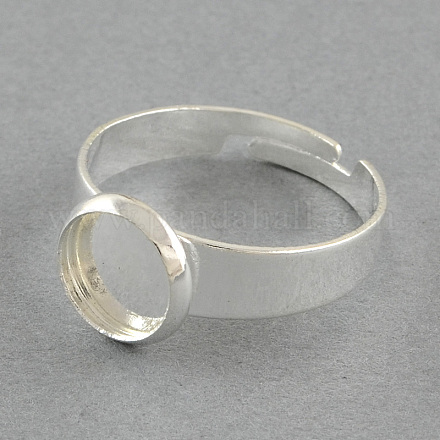 (vendita di scorte natalizie)impostazioni dell'anello con cuscinetto in ottone MAK-S018-8mm-JN003S-1