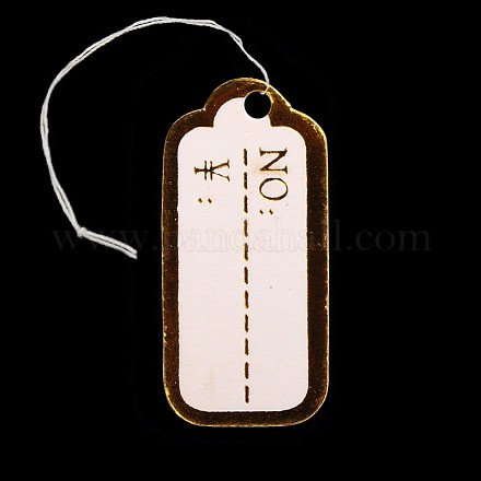 Rectangle Jewelry Display Paper Price Tags CDIS-N001-48-1