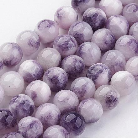 Chapelets de perles en jade persan naturel G-J356-13-8mm-1