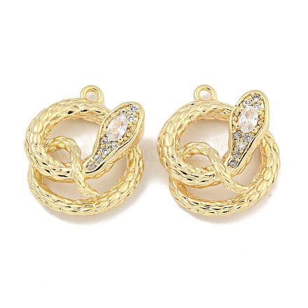 Латунные микро проложить кубического циркония подвески KK-S386-23G-03-1