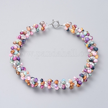 Colliers de perles NJEW-JN02558-1