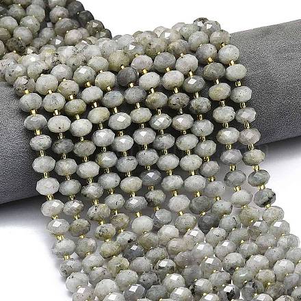 Природные лабрадорита бисер нитей G-P573-A55-01-1