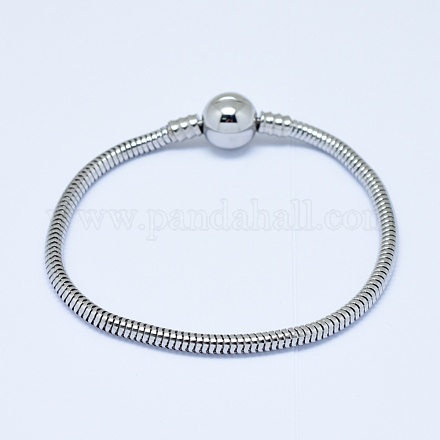 304 in acciaio europeo braccialetti di stile inossidabile per la produzione di gioielli X-PPJ-F002-01A-1