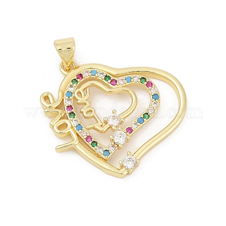 Латунные микро проложить кубического циркония подвески KK-D317-086G-1