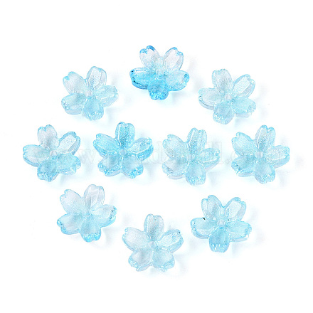 Расписные прозрачные стеклянные шапочки для запекания DGLA-N014-06A-03-1