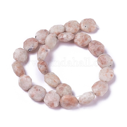 Chapelets de perles de sunstone naturelle naturelles G-P422-13-1