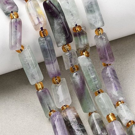 Природных красочные флюорита бисер нитей G-D353-A07-1